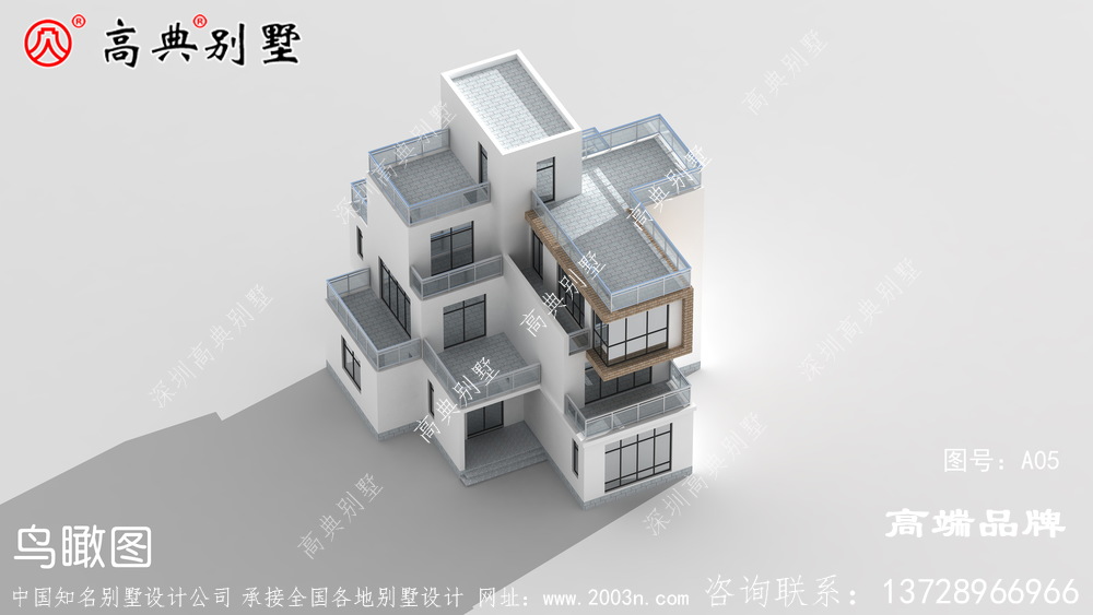 别墅颜色外观效果图造型简约气派